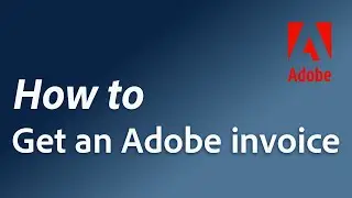 How to view, download, or email an Adobe invoice