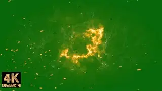 Fire Particles Green Screen Video Effects 4K || Fire Effects Green Screen Video 
