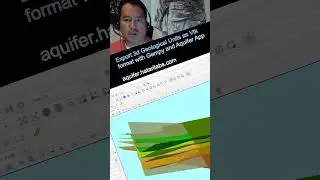 Export 3d Geological Units as Vtk format with Gempy and Aquifer App - Tutorial