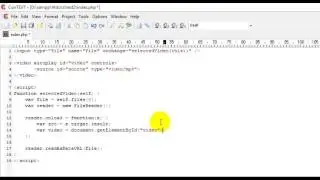 Display user uploaded video - HTML & Javascript