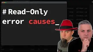 Resolving Read Only FIle Systems