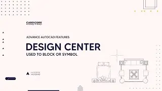 Design center using in AutoCAD