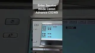 Enter service mode Canon Advance C5240