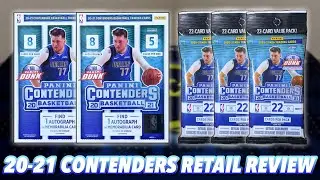 2020-21 Panini Contenders Basketball Retail Blaster Box & Value Fat Pack Break/Review