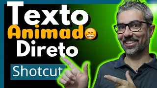 ✅Texto Animado Direto no Shotcut Como Criar