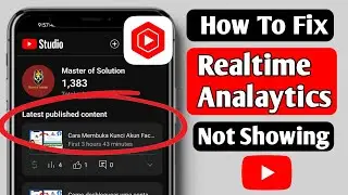 yt studio analytics not showing | yt studio dashboard not showing problem | yt studio problem |