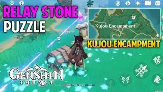 Kujou encampment inazuma relay stone puzzle genshin impact