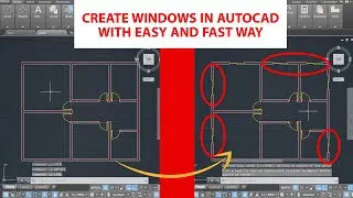 the best way to create windows in autocad 3d 