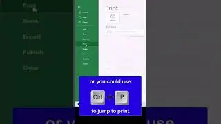 How to print Excel in Landscape in Windows #shorts