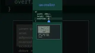 Learn css overflow property 