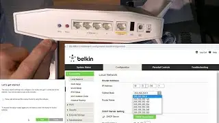 Belkin RT3200 web admin Interface and more