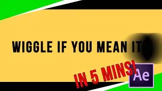 After Effects Wiggle Expression Tips & Tricks in 5 MINUTES or less! | 5 Minute Fridays!