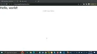 HTML Footer With A Year That Change Automatically