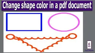 How to change shape color of a pdf document in Foxit PhantomPDF