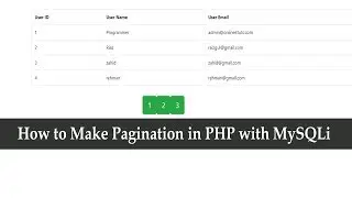 How to Make Pagination in PHP with MySQLi