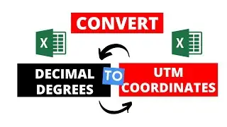 UTM to Decimal degrees | Decimal degrees to UTM and Degrees Minutes  Seconds Coordinates in Excel