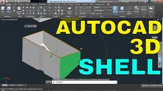 How to use shell in AutoCAD 3D | AUTOCAD SHELL