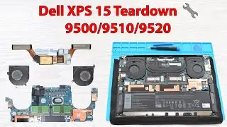 How to disassemble Dell XPS 15 9500, 9510 and 9520 with step-by-step instructions