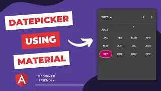 Create Angular Datepicker Using Angular Material