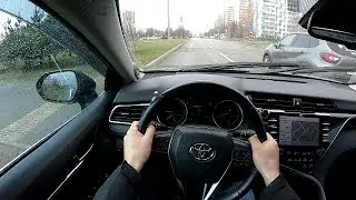 2018 Toyota Camry 3.5L (249) POV TEST DRIVE