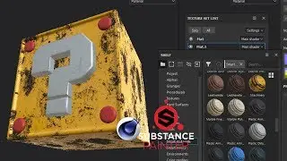 3D Icon  in Cinema 4D R20 and Substance Painter