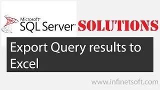 Export SQL query results to Excel?