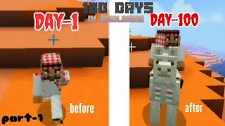 100days in badlands || Minecraft hindi part-1 🙏