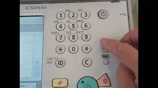 how to clear password user id canon Advance C5240 C5250 C5030 C5045