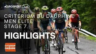 SIMPLY UNSTOPPABLE! 🤩 | Critérium du Dauphiné 2024 Stage 7 Race Highlights | Eurosport Cycling