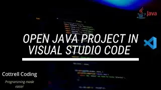 Java Open Project in Visual Studio Code