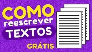 COMO REESCREVER TEXTO COM OUTRAS PALAVRAS EM 1 CLIQUE 2022