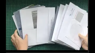 Envelope recycling - junk journal made of nothing!