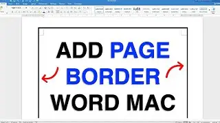 How to Insert Page Border in Word on MAC - [ QUICKLY ]