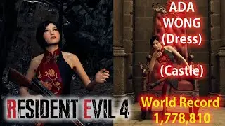 RESIDENT EVIL 4 REMAKE- ADA WONG (Dress)  Mercenaries S++ Rank (CASTLE) World Record-1,778,810 (PS5)