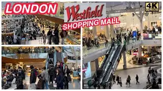 Westfield London Shopping 🛍️ The UK’s Largest Shopping Mall /Walkthrough January 2024