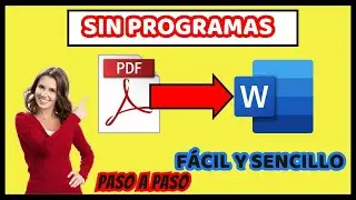 🚀Cómo CONVERTIR PDF a WORD Sin Programas (2024) Fácil y Sencillo