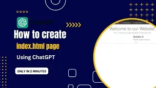 How to Create Index.html Page Using Chatgpt  || Projectworlds