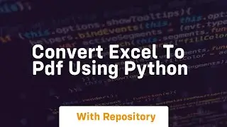 convert excel to pdf using python