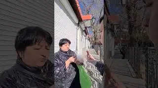 Балдёжный обед с Мамой на улице на свежем воздухе сосисками, сыром и лавашом Ням-ням 