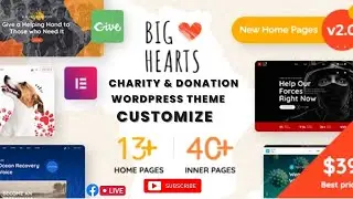 BigHearts Charity Donation WordPress Theme Customize 2022