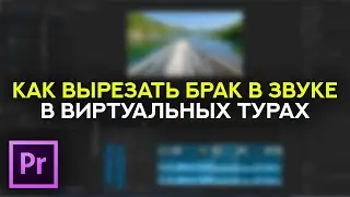 Как вырезать брак в звуке в виртуальных турах