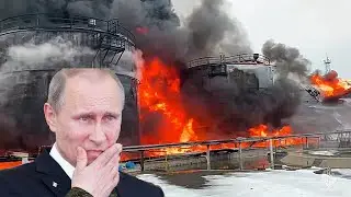 ALARM FOR KREMLIN: 100,000 TONS OF RUSSIAN FUEL IS DESTROYED IN UKRAINIAN DRONE ATTACKS || 2024