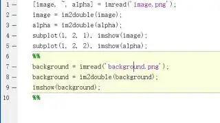 MATLAB: Using the alpha-channel to change the background of an image
