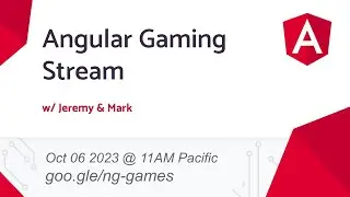 Live coding and Q/A with the Angular Team | October 2023 | 