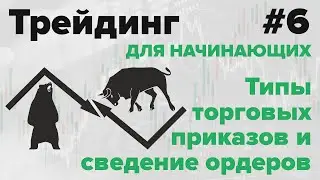 Типы биржевых приказов (лимит/стоп/стоп-лимит/ОСО). Сведение ордеров