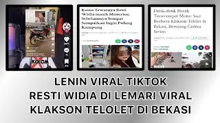 Lenin Viral Tiktok & Resti Widia Jambi Viral dalam Lemari