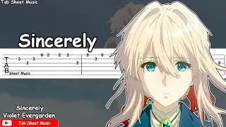 Violet Evergarden OP - Sincerely Guitar Tutorial