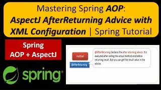 Mastering Spring AOP: AspectJ AfterReturning Advice with XML Configuration | Spring Tutorial