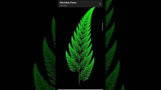 Bernsley Fern Using Javascript p5js library 