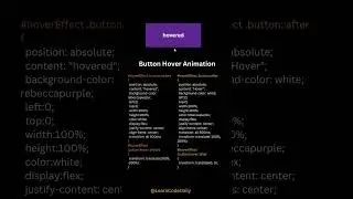 Hover Effect on Button Using HTML & CSS || #tutorial #animation #viralvideo #video #shorts